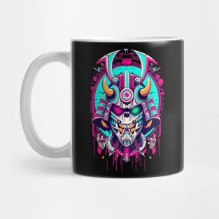 Mecha Samurai Oni Mask Mug